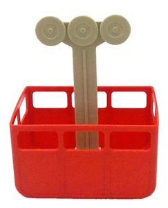 Monkey Business Trolley Coche Ropa Pin Clavija Soporte Rojo - Imagen 1 de 7
