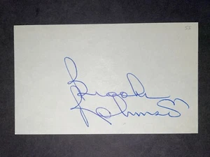 ORIOLES HOF: Brooks Robinson, SIGNED 3x5 (BSJ) - Died 2023 - Picture 1 of 1