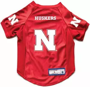 NEBRASKA HUSKERS HUND KATZE HAUSTIER DELUXE STRETCH TRIKOT XS SMALL MEDIUM LARGE XL GROSS - Bild 1 von 2