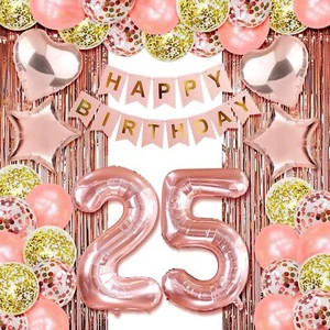 25th birthday decorations for her happy 25th birthday decorations for women 2... - Picture 1 of 8