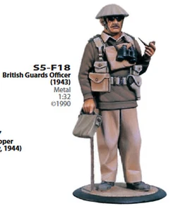 Miniaturas Andrea 54mm Oficial de la Guardia Británica 1943 Modelo Soldado Figura Kit! - Imagen 1 de 3
