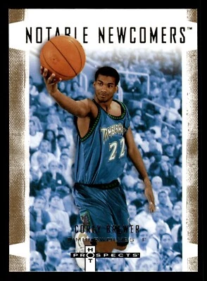 2007-08 Fleer Hot Prospects Notable Newcomers Corey Brewer #NN-4 Rookie RC Foto 1 de 2