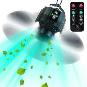 New LED Camping Ceiling Fan 5200mAh USB Battery-Powered with 3 Speed & Light - Picture 1 of 8