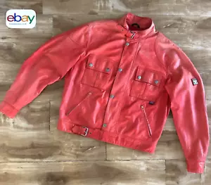 Belstaff COUGAR leather jacket, lambskin, Lederjacke, cardinal red, size XL - Bild 1 von 17