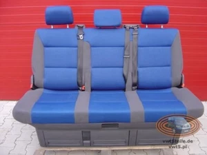 VW T5 Sitzbank Multivan Sitz Schlafbank  seat bench Anthrazit Blue - Imagen 1 de 1