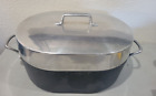 Vintage Magnalite Ghc 15.5" Anodized Aluminum Roasting Pan Dutch Oven & Lid Usa