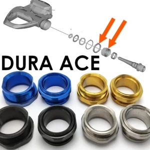 SHIMANO DURA-ACE: 2 Bolts and Locknuts in TITANIUM- 43% lighter - only by us! - Picture 1 of 6