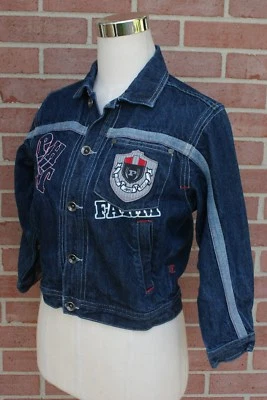 Phat Farm DENIM JEAN JACKET 80-90s Style GIRL'S Size 7 - Image 1 of 4