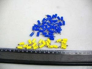 60 gelbe/blaue Stecker für Märklin H0 Weichen #G1 - Picture 1 of 1