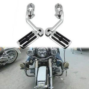 1 1/4" Motorcycle Highway Foot Pegs Pedals For Harley Davidson Cruiser Touring - Picture 1 of 12