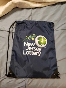 Kordelzugbeutel Rucksack leicht New Jersey Lotterie blau - Bild 1 von 5