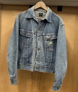 VTG 1970's Lee Riders Union Made Sanforized Embroidered Denim Jean Jacket Size M - Picture 1 of 21
