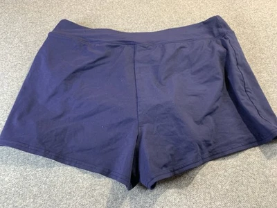 Pantalones Cortos Lands' End Para Mujer 10 Pequeños Azul Elastizados Incorporados Traje de Baño Playa Foto 1 de 4