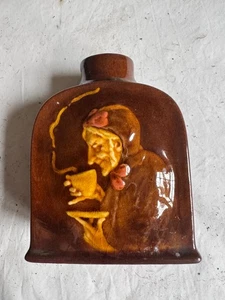 Antike Royal Doulton Kingsware Old Lady Teedose Flachmann (Deckel fehlt) - Bild 1 von 8