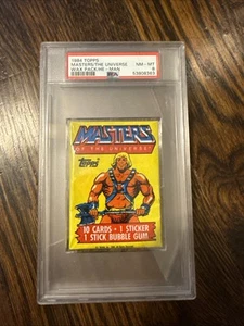 1984 TOPPS MASTERS OF THE UNIVERSE Unopened WAX Card PACK PSA 8 He-Man - Picture 1 of 1