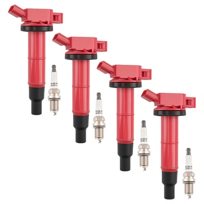 4x Bobina de encendido + Bujía de iridio para Scion tC xB 2,4 L 2005-2015 UF333 Foto 1 de 4