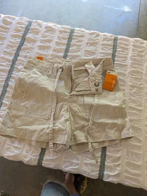 Pantalones Cortos Lee Khaki Cargo Y2K Tostados Para Mujer Talla 10 Nuevos con Etiquetas Foto 1 de 4