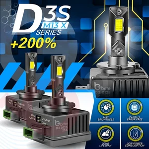 2X M13X LED D3S UPGRADE KIT FOR XENON HEADLIGHT LED BULBS VW GOLF MK7 GTI GTD - Picture 1 of 11