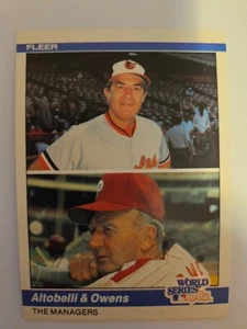 1984 FLEER JOE ALTOBELLI/PAUL OWENS WS MANAGERS #643 NM - Picture 1 of 1