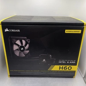 Corsair H60 Hydro Series 120mm CPU Cooler – – Intel & AMD - Photo 1/7