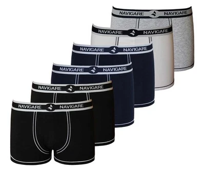 6 Pezzi Boxer Uomo Navigare 312  in cotone Elasticizzato elastico Esterno e Logo - Immagine 1 di 4
