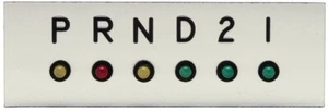 Dakota Digital Horizontal LED Gear Position Indicator without Overdrive DGS-12 - Picture 1 of 1
