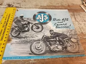 1953 AJS Motorcycle Original UK Sales Advert - Bild 1 von 1