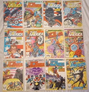 Marvel Comics Team America Complete Full Set #1 2 3 4 5 6 7 8 9 10 11 12 Lot - Picture 1 of 17