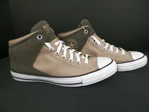 Converse Chuck Taylor All Star High Street Mid Cargo Brown White Mens 10 NoLid - Picture 1 of 9