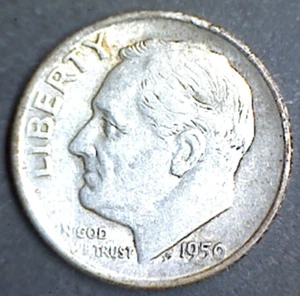 1950 S Roosevelt Silber Groschen - Bild 1 von 2