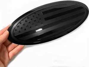 Emblema de bandera negra estadounidense superposición delantera trasera de 9,5"" o 12"" para Ford F150-F350 - Imagen 1 de 9