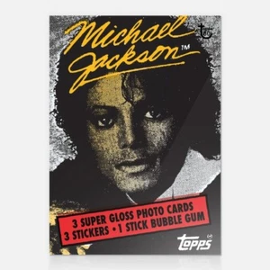 MICHAEL JACKSON 1984 TOPPS 80th Anniversary Wrapper Art Card #19 #MichaelJackson - Picture 1 of 2