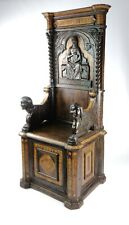 A Magnificent Early 16th Century and later Italian Throne Chair.