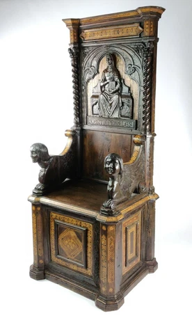A Magnificent Early 16th Century and later Italian Throne Chair Cover