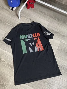 T-Shirt Dainese Mugello D1 Black Racing Italy Moto - Picture 1 of 7