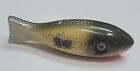 RARE VINTAGE SNOOK BAIT CO. 4" SALTWATER SILVER FLASH WEASEL WOOD FISHING LURE