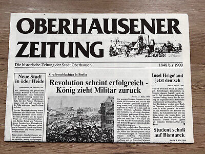 Oberhausener Zeitung 1848 - 1900 Nachdruck Aus Den 80er Jahren TOP Zustand • 4€