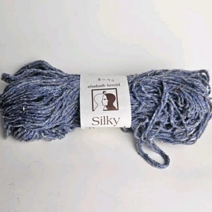 Yarn Elsebeth Lavold "Silky Tweed" Silk Cotton designer's choice Italy Blue Y16 - Picture 1 of 5