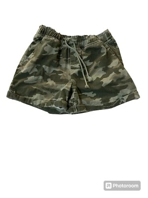 Pantalones Cortos Justice Niñas Talla 12 Camuflaje Militar Bolsa de Papel Cintura Elástica Foto 1 de 4