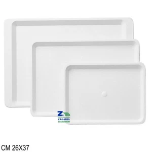 VASSOIO PER ESPOSIZIONE CM 26X37 BIANCO PER BANCO FRIGO PASTICERIA DOLCI - Foto 1 di 1