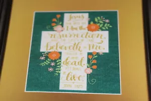 Resurrection Cross Christian Artiste Counted Cross Stitch Kit NIP - Picture 1 of 1