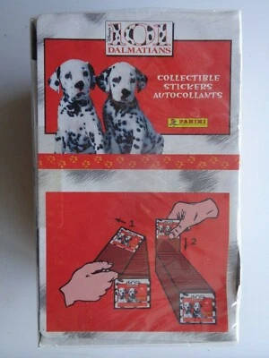 1992 PANINI 101 DALMATIANS STICKERS FACTORY BOX  100 Packs box Made in ITALY - Image 1 of 4