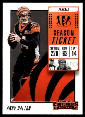 2018 Panini Contenders #78 Andy Dalton - Cincinnati Bengals - Image 1 of 2