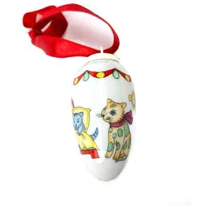 "Ole Winter" Porcelain Cat Motif Ornament Weihnachts Zapfen - Picture 1 of 4