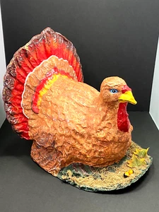 Vintage Thanksgiving Decor Paper Mache Gobble Gobble Turkey Centerpiece Lg  READ - Picture 1 of 22