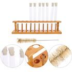 Clear Glass Test Tube Bath Kit with Stand and Brush Set
