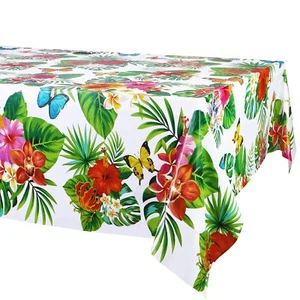 3 Pack Hawaiian Luau Tablecloths For Party Decoration Hawaii Disposable Plastic - Picture 1 of 8