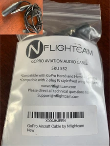 Nflightcam Audio cable for GoPro Hero 3 and 3+ - Picture 1 of 3