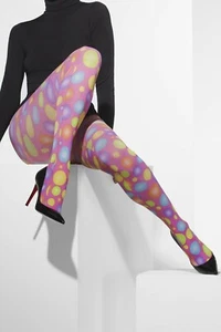 NUOVO COLLANT ROSA CON BOLLA CLOWN Bubble Party Psichedelico Costume Festa - Picture 1 of 4
