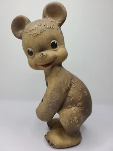 VTG Rempel Enterprises Rubber Toy “Hugger the Bear” 1950s Made in USA Akron Ohio - Picture 1 of 15